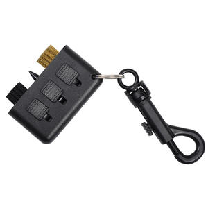 Brosse en acier en plastique pour nettoyeur de club de golf trois en un avec conception à trois trous pour le nettoyage de la tête de queue et des rainures - Product Image 2