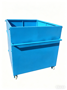 Bac de tri pliable en acier avec porte semi-ouvrante, bac d'entrepôt, sur roues, pour la collecte de <span class=keywords><strong>ferraille</strong></span> - Product Image 1