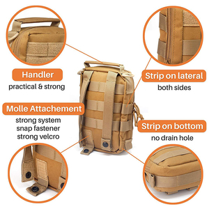 Sac tactique en Polyester imperméable unisexe pratique trousse de premiers soins en plein air stockage sacs à dos pour hommes trousse à outils de survie - Product Image 3