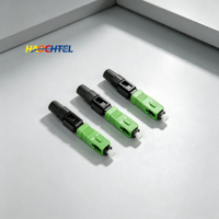 Conector de Empalme Rápido SC APC para Instalación de Cable de Fibra Óptica, Conector Rápido de Fibra Óptica para Telecomunicaciones