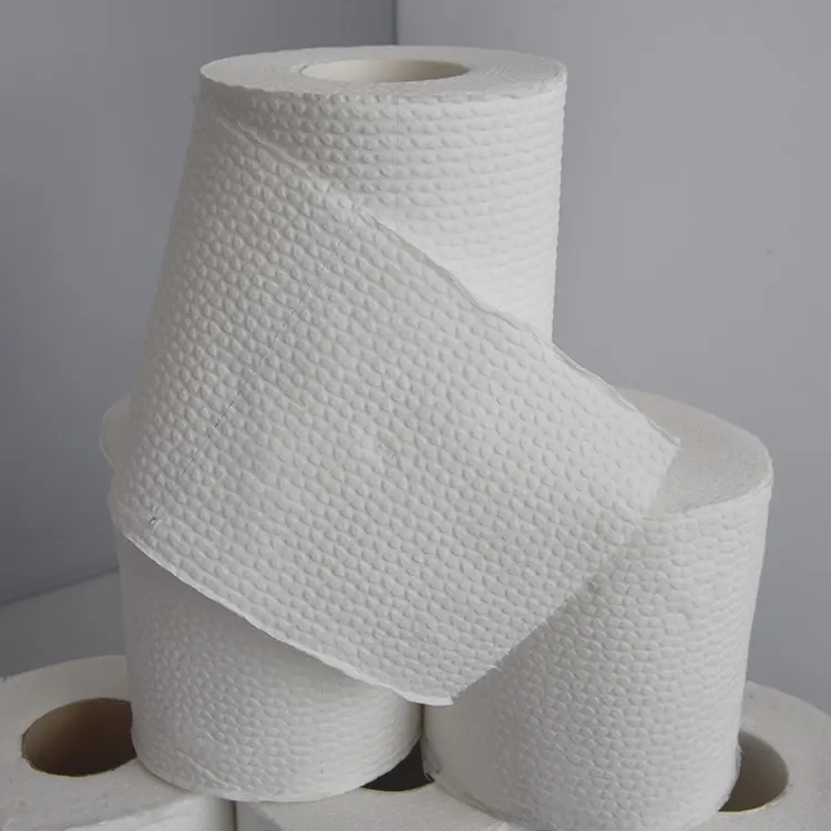 Custom Logo Milieuvriendelijke Bamboe Toiletpapier 3 Ply Tissue 2Ply Wc Toulet Papier Weefsel Rollen Wc