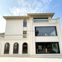 Ventana Moderna de Aluminio con Doble Acristalamiento Templado, Microventilación, Resistente a Huracanes, Aislamiento Acústico y Térmico