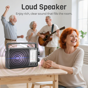 Radio Portátil AM/<span class=keywords><strong>FM</strong></span>/SW PRUNUS J-08S, Batería Recargable Solar, Carga USB, Altavoz Potente, Transistor, Excelente Recepción - Product Image 4