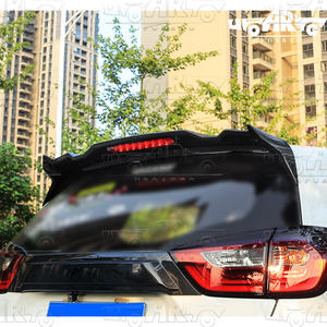 ชุดแต่งรอบคันคุณภาพดีจากผู้ผลิตจีน วัสดุ ABS คาร์บอนไฟเบอร์ สปอยเลอร์หลังพร้อมไฟเบรก LED สำหรับรถยนต์ฮอนด้า ฟิต รุ่นต่ำ ปี <span class=keywords><strong>2021</strong></span>+ - Product Image 4