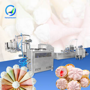 Machine industrielle OCEAN pour la fabrication de guimauves, ligne de production automatique de cornets de crème glacée fourrés à la gelée et de barbe à papa - Product Image 1