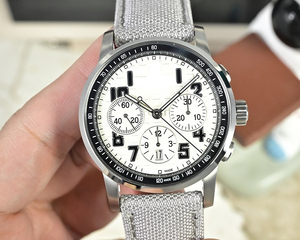 Montre mécanique unisexe de luxe de haute qualité avec cristal saphir, cadran lumineux, bracelet en cuir et en nylon - Product Image 2