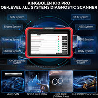Kingbolen K10 PRO Escáner de Diagnóstico Universal Profesional para Pantalla LCD 12V, Codificación ECU de Sistema Completo, Prueba Activa 34