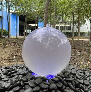 Factory Wholesale Price Modern Outside Feature Home Decoration <strong>Large</strong> Acrylic Sphere Garden Water <strong>Fountain</strong> with RGB Light - Product Image 4