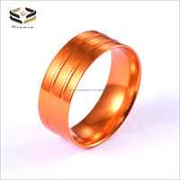 Verschiedene geometrische anodische Oxidation Aluminium Ring kerne Hochzeits-/Verlobung geschenk Blank Inlay Ring mit geometrischem Muster