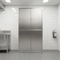 Armoire de rangement en acier inoxydable, idéale pour le stockage d'équipements de protection individuelle dans les ateliers électroniques purs