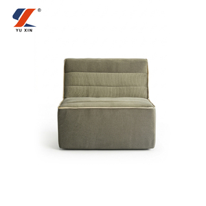 Sofá Modular Esquinero de Tela Gris, Diseño Nórdico Minimalista, Ahorro de Espacio, Empacado al Vacío - Product Image 1
