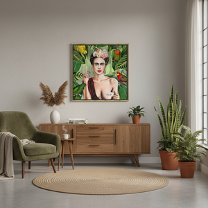 Art Deco Printed <b>Canvas</b> Panel Tropical Decor Famous Portrait Hanging <b>Wall</b> Art - Product Image 2
