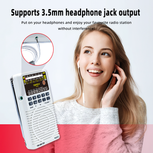 Portable FM/AM/SW 3 Band Digital Tuning <b>LED</b> Display Radio with Speaker 3.5mm Jack for Outdoor Camping Travel - Product Image 6