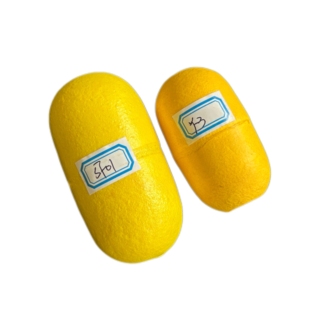 SF01 Durable PVC Foam Marine Fishing Floats Yellow Mooring Cylinder Buoys for Seine Trawl Net