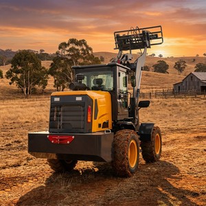 2026 NEUER Gelenkiger Mini-Radlader mit Palettengabel und Frontschaufel Kompakter 4x4 Radlader für Landwirtschaft und Ranchbetrieb - Product Image 5
