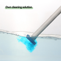 2024 écologique jetable toilette nettoyage soluble dans l'eau salle de bain toilette brosse de nettoyage jetable toilette porte-brosse ensemble