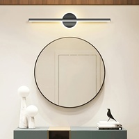 Lámpara de Pared LED de Hierro, Diseño Minimalista, Estilo Nórdico Moderno, Simple y Elegante, Iluminación Decorativa Dorada y Negra, Regulable, para Pared de Habitación