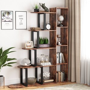 Bibliothèque de style américain Bibliothèque en bois Bibliothèque Design Étagère à livres Rack Angle Acier Ancient Antique Bibliothèques avec échelle - Product Image 1
