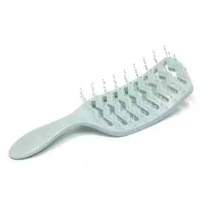 Fabrika özel ayrılık plastik antistatik yapılan baskı saç tarak Detangling saç fırçaları Detangle saç fırçası