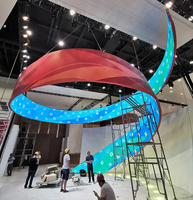 Écran LED flexible à film incurvé, nouvelle technologie, prix d'usine, personnalisable, pour la publicité intérieure, les panneaux de scène et les décors