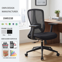 Chaise de bureau ergonomique à dossier haut en maille, chaise de direction avec support lombaire et repose-pieds rétractable pour bureau à domicile