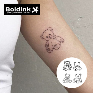 Tatuaje Semipermanente Boldink con Diseño <span class=keywords><strong>de</strong></span> Osito <span class=keywords><strong>de</strong></span> Peluche y Corazón, Resistente al Agua, <span class=keywords><strong>de</strong></span> Larga Duración (2 Semanas), Tinta Jagua - Product Image 2