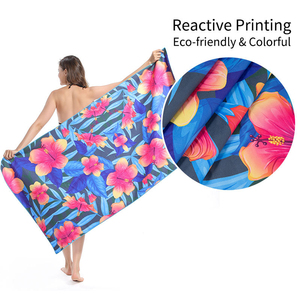 Serviette de plage en microfibre sans sable, séchage rapide, portable, pour la natation, le camping, les sports, les activités de plein air et quotidiennes - Product Image 3