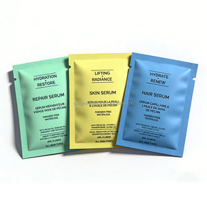 Sachet d'emballage cosmétique en aluminium pour échantillons de crème et de poudre, matériaux 100 % recyclables, avec logo personnalisé, 3 ml, 5 ml, 10 ml - Product Image 1