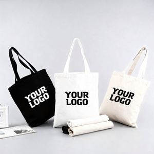 Bolsos de Lona con Letras Personalizadas de Moda, Bolsos de Hombro de Lona de Algodón para Mujer con Bolsillo para la Escuela y el Trabajo - Product Image 1
