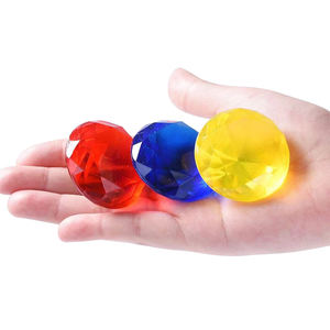 Juego de juguetes de piscina de gemas de buceo que se hunden bajo el agua Unisex, juguetes de entrenamiento de natación de plástico para niños para fiestas de playa de piscina de verano - Product Image 5