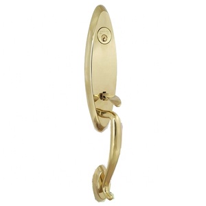 Serrure de porte sphérique en cuivre massif, silencieuse, universelle, pour salle de bain, chambre, style français simple, en laiton - Product Image 5