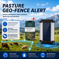 Traceur GPS portable pour bétail à énergie solaire, étanche IP67, suivi en temps réel, stockage LBS sur le cloud, autonomie de 3 ans, compatible PC