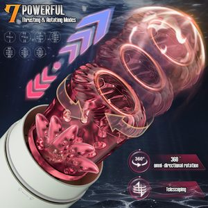 Giocattolo per adulti Pussy Sex Machine Stroker vibratore di spinta rotante succhiatore elettrico maschio masturbatore strumento per gli uomini pompa del pene - Product Image 3