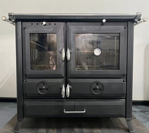 Poêle à bois en fonte avec four. Cuisiner et réchauffer en une seule unité. - Product Image 6