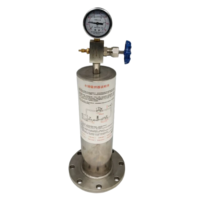 Absorbeur de choc d'eau à structure angulaire en acier inoxydable 304 avec raccord de 1/2 po pour la protection incendie