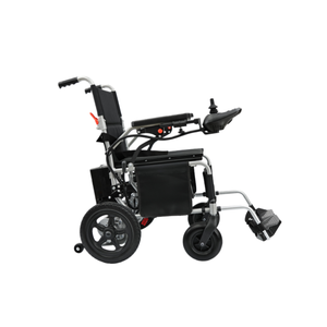 Fauteuil roulant électrique pliable à entraînement électrique en acier au carbone léger avec batterie au plomb-acide portable - Product Image 5