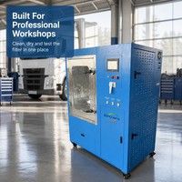Machine de nettoyage FAP B02Plus – Nettoyeur de filtre à particules diesel avec rinçage à l'eau, purge à l'air et équipement de régénération