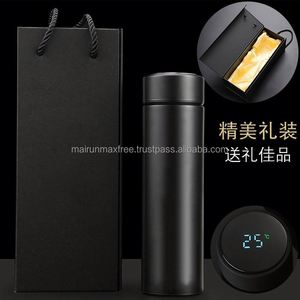 Executive Business Promotional Gift Set Stainless Steel Electronic Water Bottle Temperature Display Custom Logo MAXFREE Brand - Product Image 3