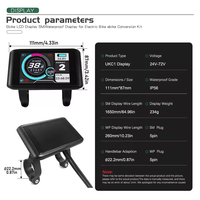 Écran LCD pour Vélo Électrique, Protocole 2, Autres Pièces de Vélo Électrique, Affichage Couleur TFT UKC1 UKC1+ 36V-72V (Modèles SW900, SW966)