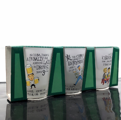 Wholesale Custom 2 oz glass frosted transparent  shot glass cup