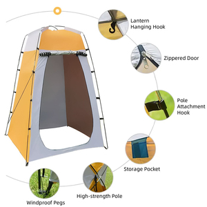 Tente de Douche Pliable pour <span class=keywords><strong>Camping</strong></span>, Cabine de Douche et Vestiaire, Tente Gonflable d'Extérieur avec Support pour <span class=keywords><strong>Camping</strong></span> - Product Image 4