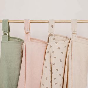 Nouvelle couverture d'allaitement en mousseline pour l'allaitement Respirant Intimité avec décolleté en arc pour maman <span class=keywords><strong>Tablier</strong></span> d'allaitement multi-usage en coton doux - Product Image 1