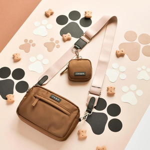 Özel köpek anne çantası lüks Oxford malzeme bel tedavi için çapraz Sling taşıyıcı eğitim köpek yürüyüş ve evcil hayvan atıştırmalığı çanta - Product Image 2