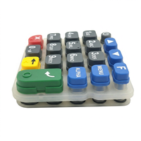 Clavier rétroéclairé personnalisé en silicone et plastique, éclairage LED, dôme métallique conducteur, couleur RAL, certifié ISO9001 pour les claviers de point de vente