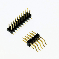 Eyector de ángulo recto hembra, Conector de cabeza Pin personalizado de fábrica, 1,27mm, 2,0mm, 2,54mm