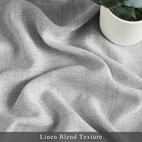 Voilages à passe-tringle pour salon, filtrant la lumière et offrant l'intimité, 100% Polyester, Style Américain, Occultants et Isolants