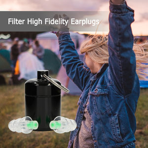 Bouchons <span class=keywords><strong>d</strong></span>'oreilles haute fidélité pour festivals de musique avec réduction de bruit SNR 28 dB - Product Image 4