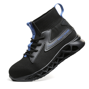 Anti statique ESD acier orteil contre l'électricité poids léger en cuir jaune sécurité bottes de travail chaussures sans moins pour hommes - Product Image 2