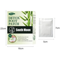 Natuurlijke Lijmen Bamboe Houtskool Zuid Maan Detox Kinoki Voet Patches Adhesive Voet Pads