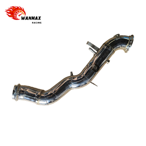 Tuyau de descente poli pour 2024 Mercedes AMG W206 <span class=keywords><strong>C63</strong></span> <span class=keywords><strong>S</strong></span> E Performance V4 M139 2.0T avec tuyau avant d'échappement à haut débit OPF - Product Image 3